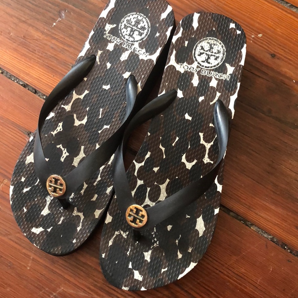 TORY BURCH WEDGE FLIP FLOPS